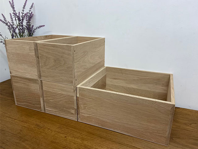 オークのシンプルな木箱 Sサイズ 木箱 収納ボックス おしゃれ 収納 