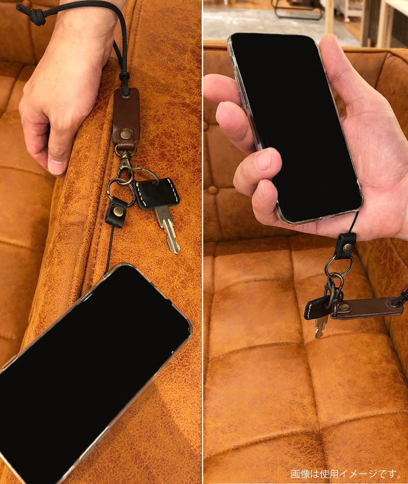 ストラップ ハンドストラップ スマホストラップ メンズ レザー