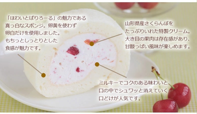 ぱりろーるさくらんぼ断面図