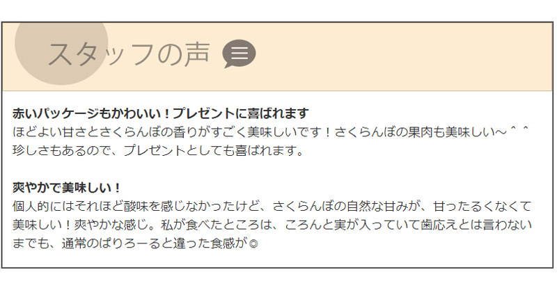 スタッフレポート
