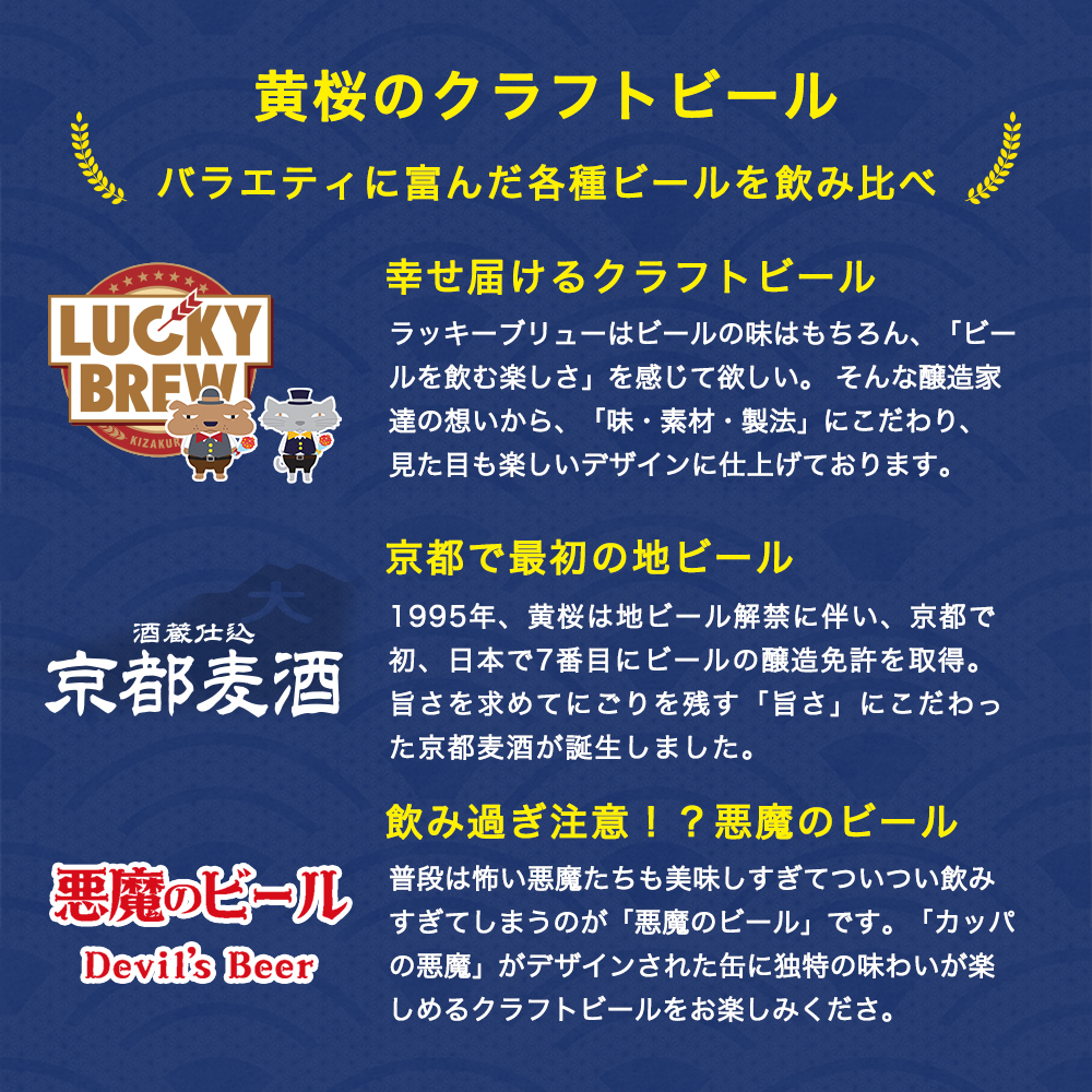 お中元 ビール ギフト プレゼント ギフト クラフトビール 黄桜 8種セレクション ビールセット 350ml 8本 飲み比べ 関連画像5
