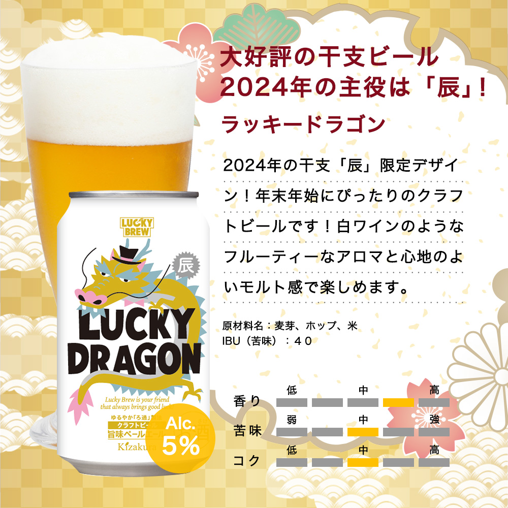 父の日 ビール ギフト クラフトビール 黄桜 干支ビール8種 ビールセット 350ml 8本 地ビール 飲み比べ プレゼント｜kizakura｜07