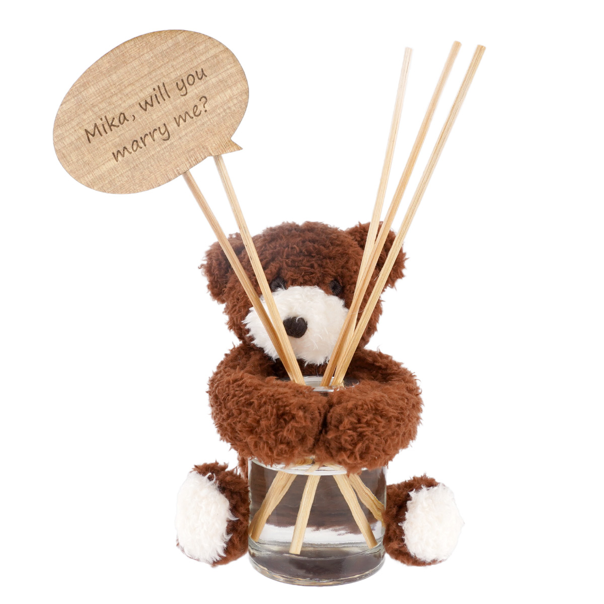 女友達 誕生日 クリスマス プレゼント 20代 名入れ  ギフト HUG ベア ディフューザー 名前入り 芳香剤 部屋 インテリア 雑貨 記念日 ぬいぐるみ くま おしゃれ | ブランド登録なし | 01