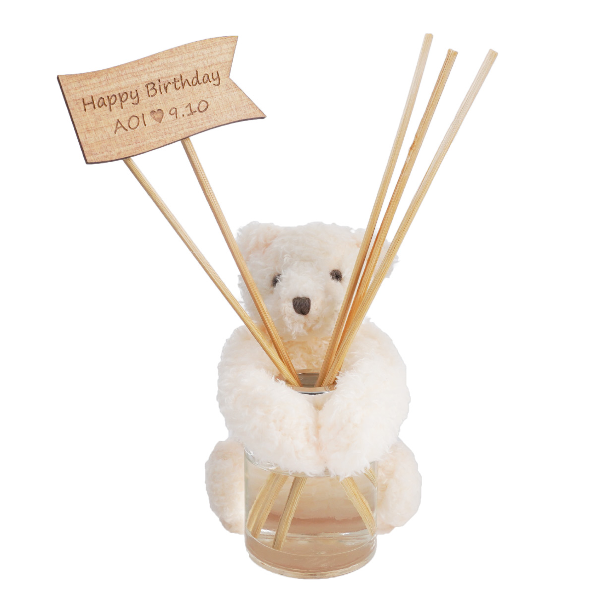 女友達 誕生日 クリスマス プレゼント 20代 名入れ  ギフト HUG ベア ディフューザー 名前入り 芳香剤 部屋 インテリア 雑貨 記念日 ぬいぐるみ くま おしゃれ | ブランド登録なし | 02