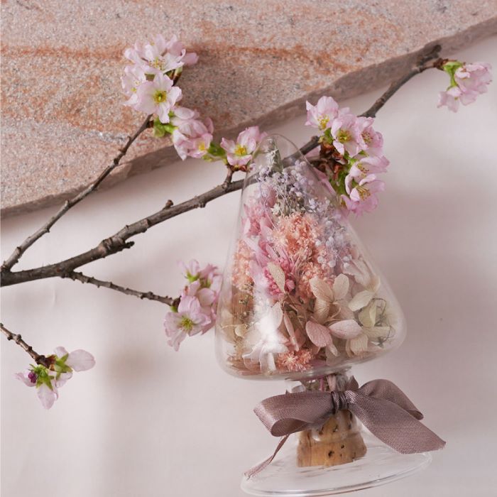 誕生日 プレゼント 花 Sakura Glass Tree サクラ ガラスツリー ドライフラワー おしゃれ 桜 ギフト インテリア雑貨 ボトルフラワー 卓上｜kizamu｜08