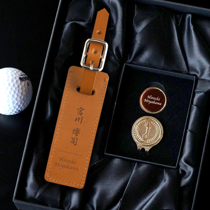 ネームプレート ゴルフ 刻印 名入れプレゼント 名前入り ギフト ボール