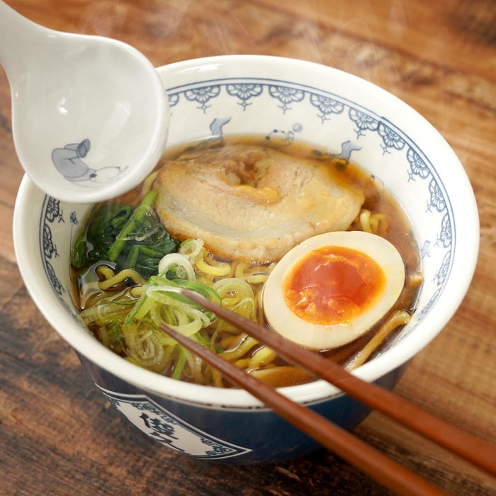 どんぶり 食器 おしゃれ 名入れ 名前入り プレゼント ギフト ラーメン 丼ぶり ペア セット 丼鉢 ラーメン鉢 龍 夫婦 中華皿 昭和レトロ おたま 結婚祝い｜kizamu｜10