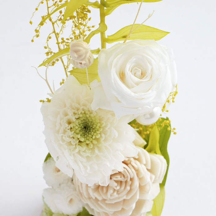 供花 プリザーブドフラワー お供え フラワーボトル 2本セット 枕花 仏