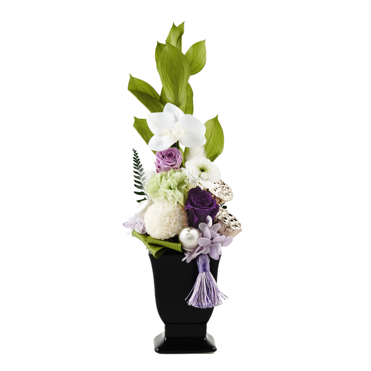 Amazon｜花由 お供え 花と線香セット 仏花 プリザーブドフラワー