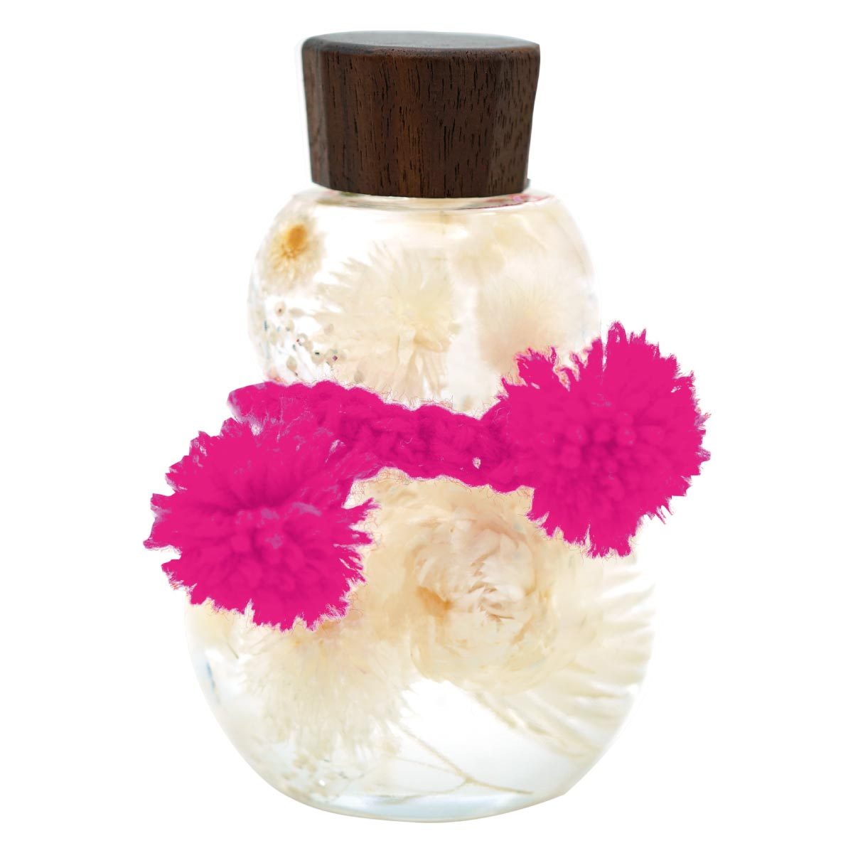 プレゼント 女性 名入れ 名前入り ギフト スノーマン ハーバリウム