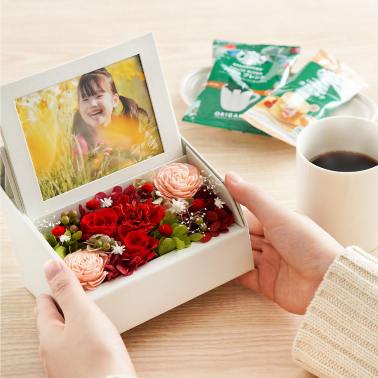 リボん　スタバプチギフト２１セット　STARBUCKS＆GODIVA　お花 スターバックス ヴィア® ＆ スターバックス オリガミ® ギフト