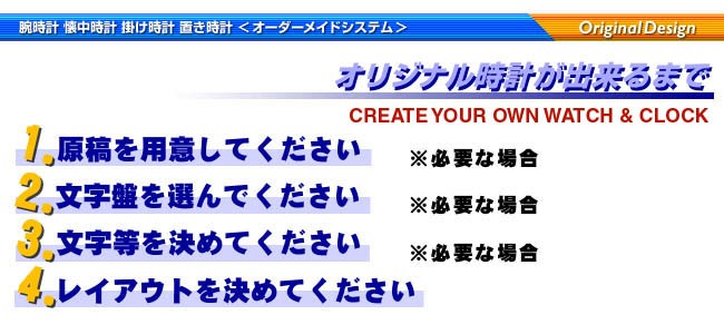 オリジナル時計が出来るまで