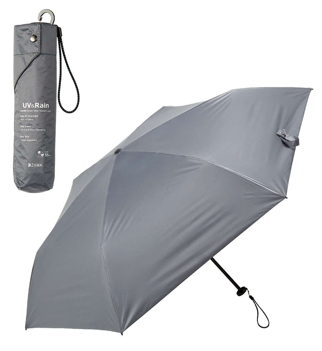 KIZAWA 折りたたみ傘 軽量 晴雨兼用 雨傘 コンパクト 軽い 日傘 完全