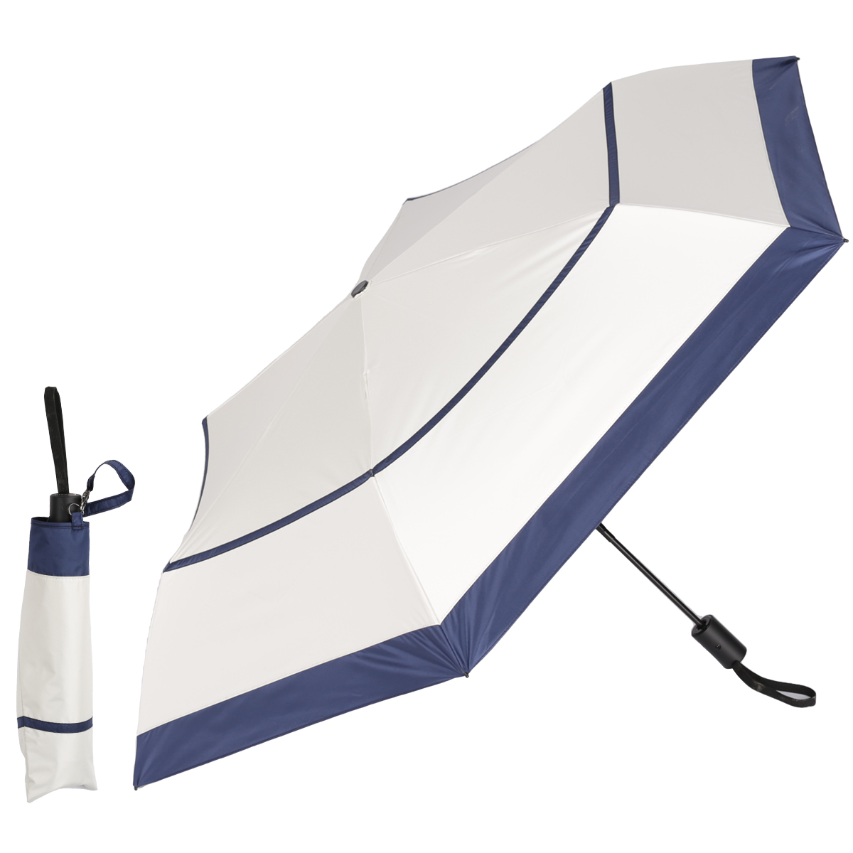 P５倍／日傘 完全遮光 折りたたみ傘 自動開閉 超軽量カーボン傘 234g 