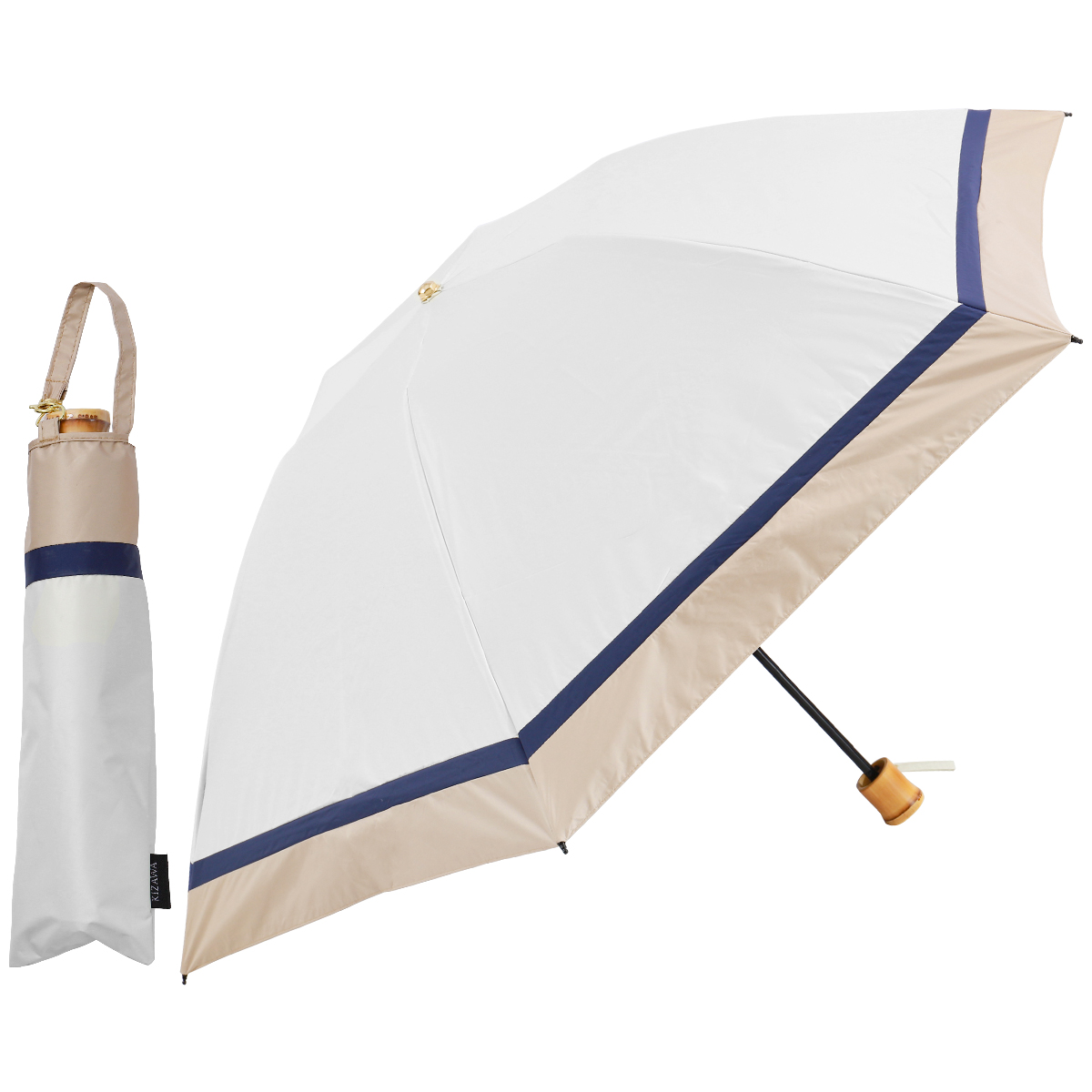 日傘 折りたたみ 完全遮光 晴雨兼用折りたたみ傘 軽量 折り畳み傘 逆さ 