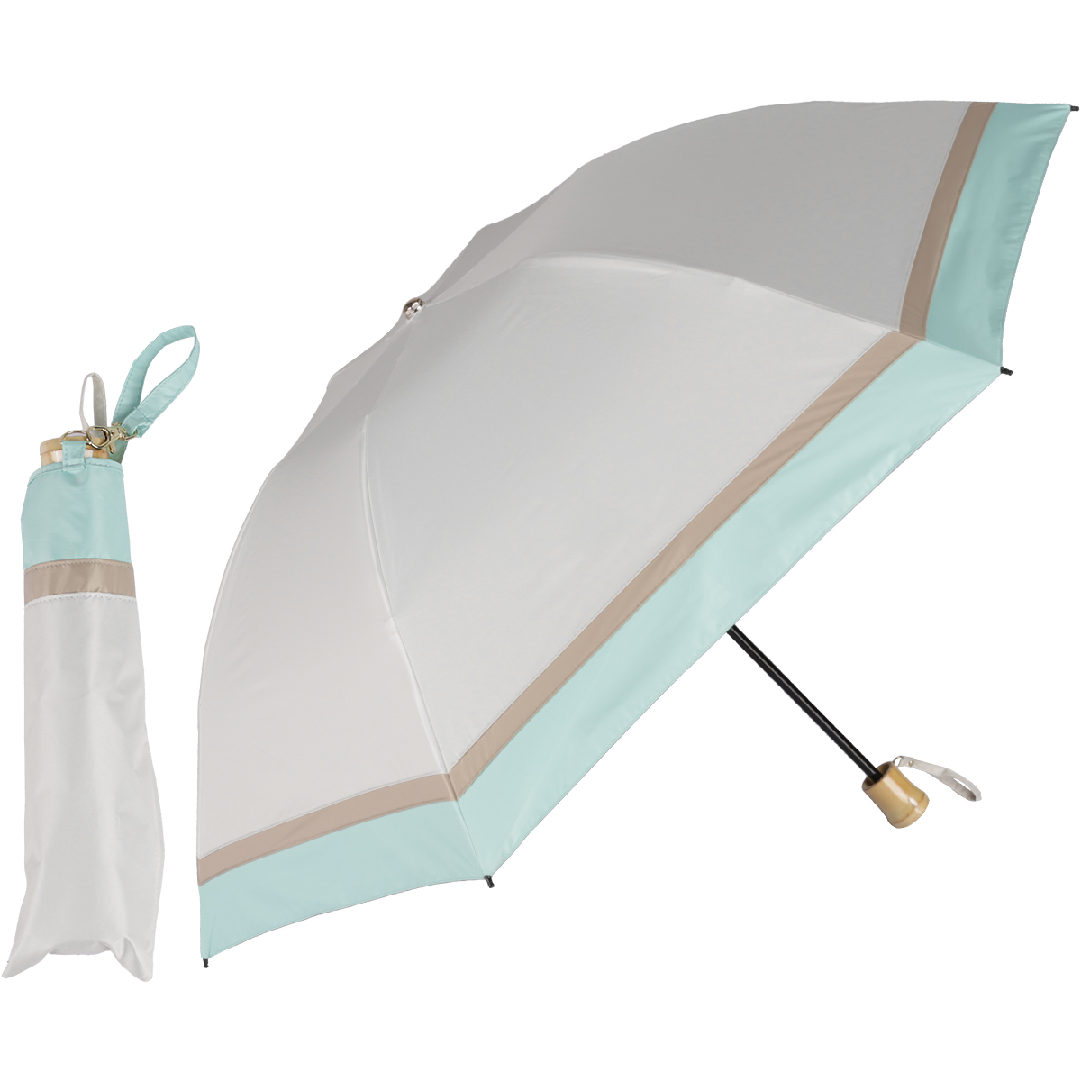 日傘 折りたたみ 完全遮光 晴雨兼用折りたたみ傘 軽量 折り畳み傘 逆さ傘 3段式 レディース 大き...