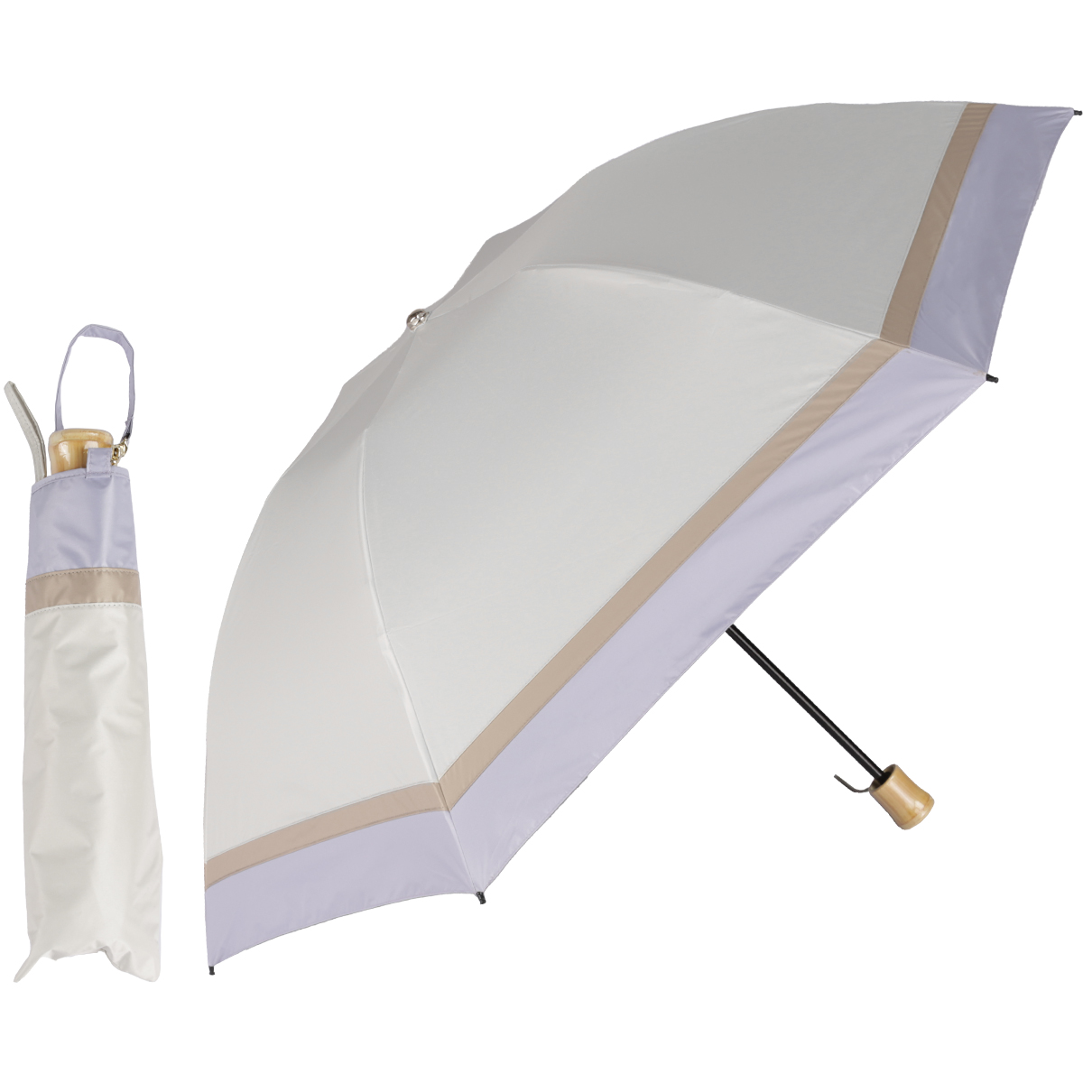 日傘 折りたたみ 完全遮光 晴雨兼用折りたたみ傘 軽量 折り畳み傘 逆さ 