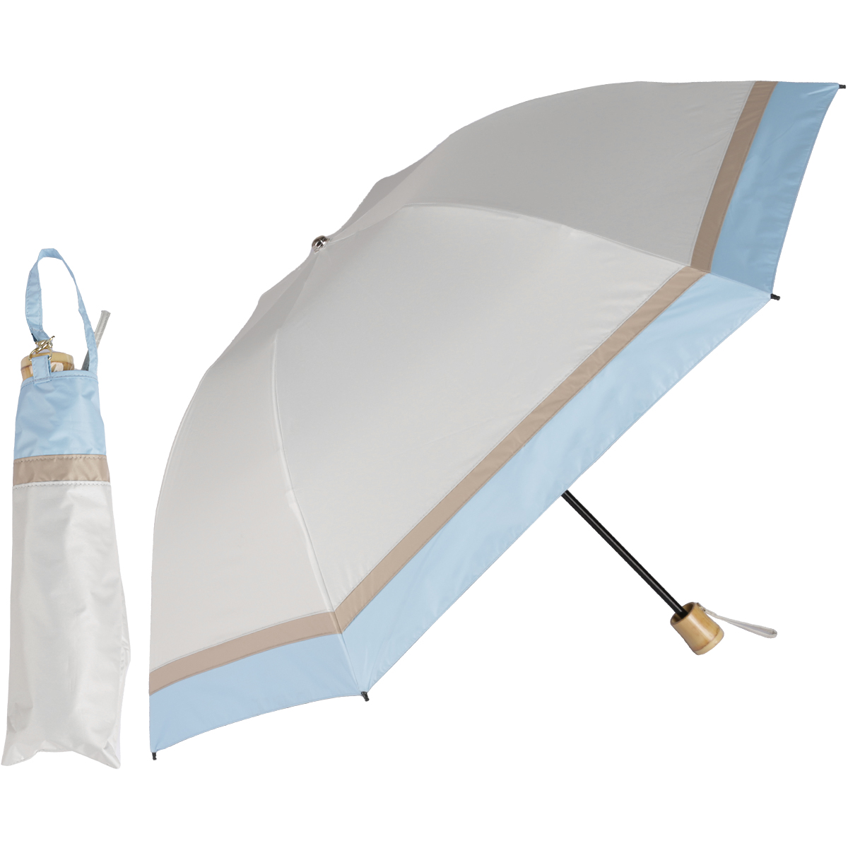 日傘 折りたたみ 完全遮光 晴雨兼用折りたたみ傘 軽量 折り畳み傘 逆さ傘 3段式 レディース 大きめ uvカット コンパクト おしゃれ プレゼント｜kizawa｜08