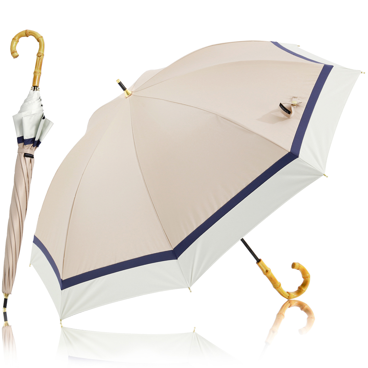 日傘 完全遮光 長傘 100%遮光 軽量 熱中症対策 晴雨兼用 大きい バンブー おしゃれ かわいい...