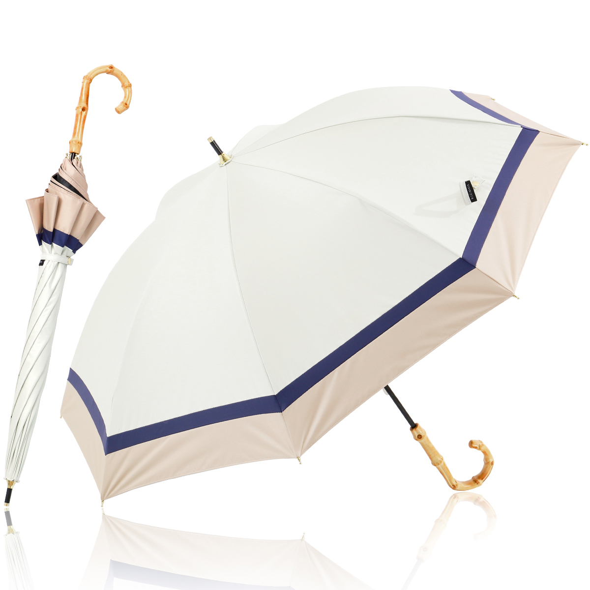 日傘 完全遮光 長傘 100%遮光 軽量 熱中症対策 晴雨兼用 大きい バンブー おしゃれ かわいい...