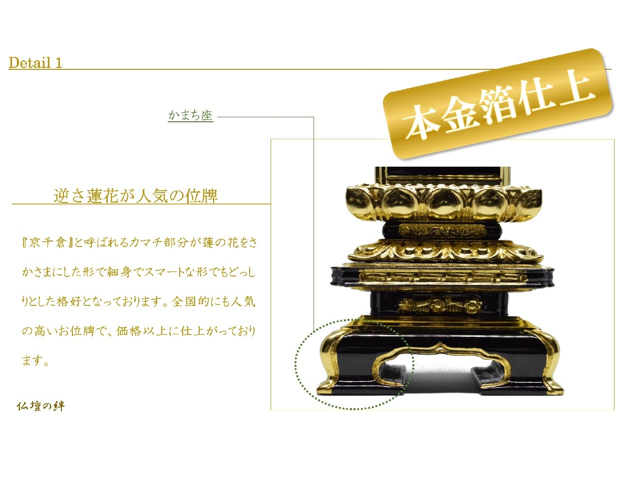 位牌　3.5寸　面金千倉　本金箔仕上　高級位牌　仏壇　仏具　仏像　塗位牌　唐木位牌　格安　安い