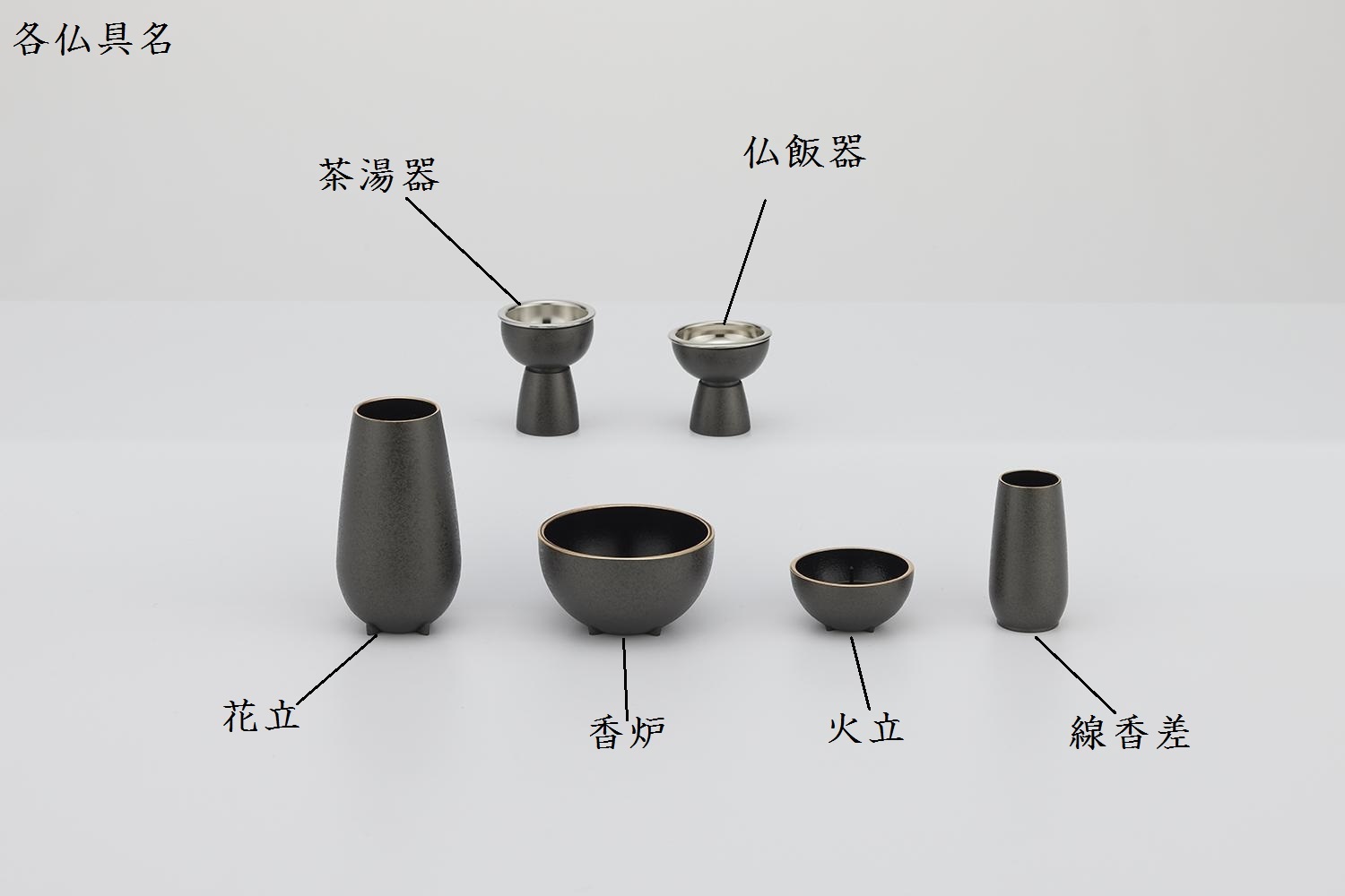 仏具 モダン ミニ セット おしゃれ 4色 萌 高岡 日本製 国産 かわいい