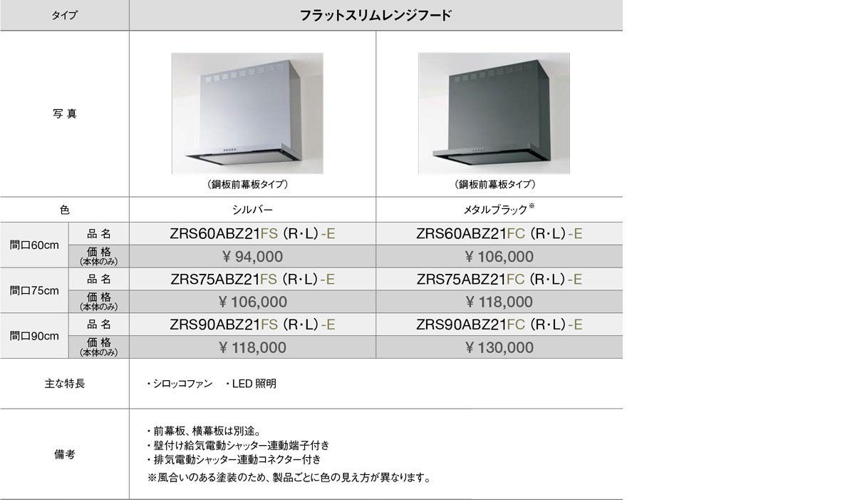 クリナップ レンジフード ZRS75AB14HWL - 生活家電