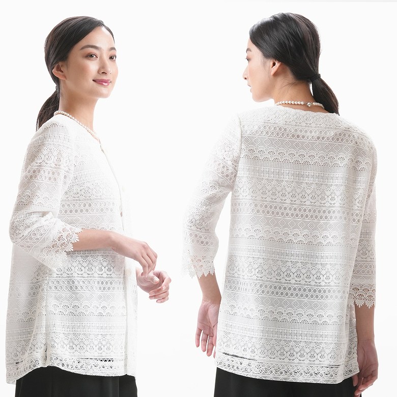 合夏物 ホワイトチュニック ブラウス レディース 婦人 礼服 RL109624 合夏物 ホワイトチュニック ブラウス レディース 婦人 礼服
