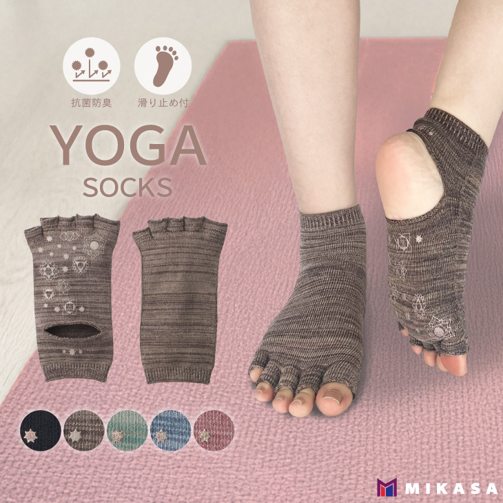 三笠（mikasa） YOGA ソックス 日本製 靴下 レディース ヨガソックス