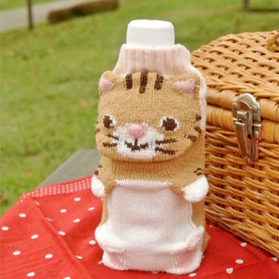 【当時物】にゃんにゃんにゃんこ　ぬいぐるみ　ボトルホルダー　ペットボトルポーチ 当時物】にゃんにゃんにゃんこ ぬいぐるみ ボトルホルダー