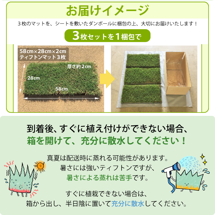 すぐに植栽ができない時には