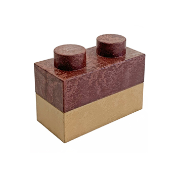 レンブロック 24個入 DIY 組立て自由 レゴ ブロック レンガ調