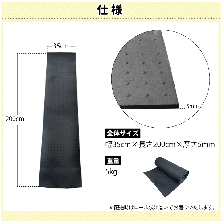 農業用ゴムマット35cm×2m仕様