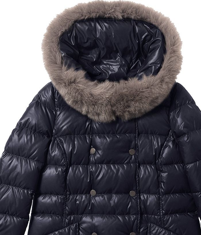 【極美品】デュベティカ　ダウンジャケット　アダラ　フォックスファー　ネイビー　L 極美品✨デュベティカ ダウンジャケット アダラ 40 フォックスファー