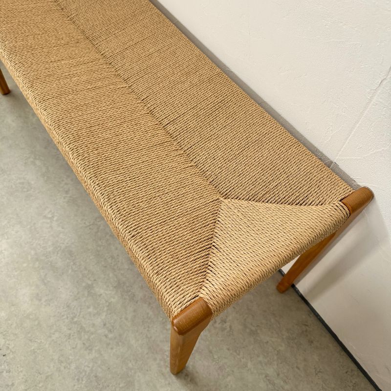 河口家具製作所 ペーパーコード ベンチ 105 ナチュラルカラー 北欧 