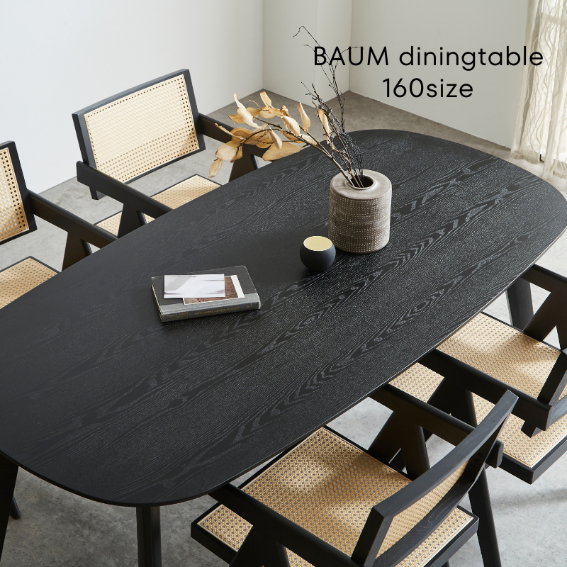 河口家具製作所 ダイニングテーブル 単品 160cm 4人 6人 タモ