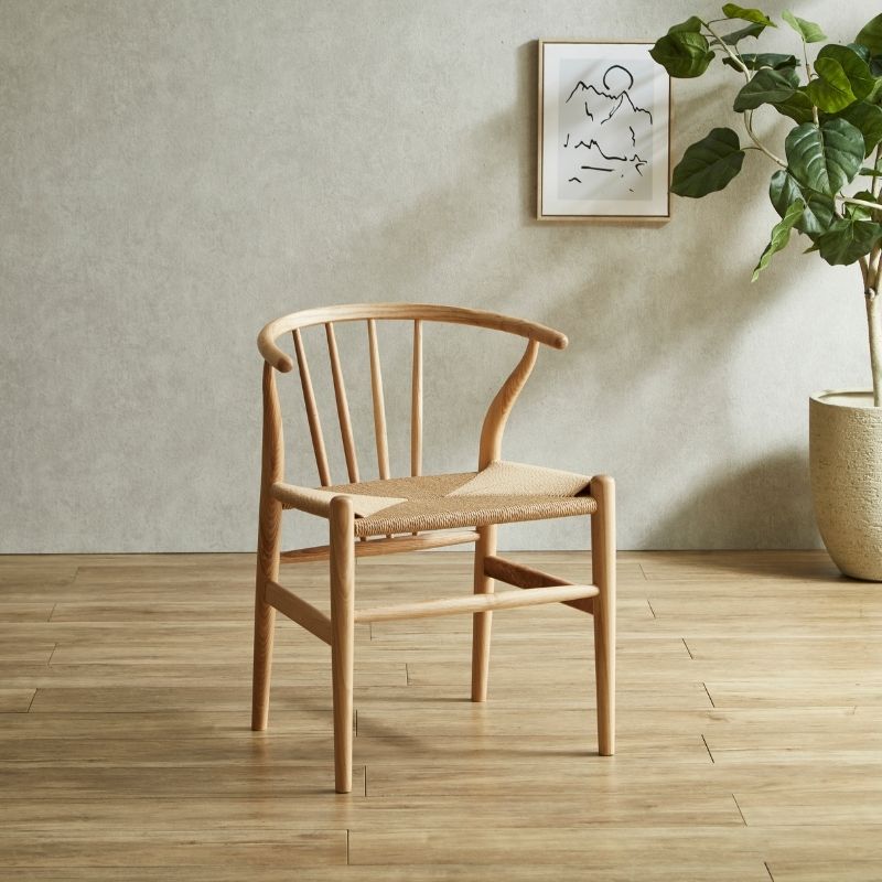 北欧風デザインチェア ナチュラル ウィンザーチェアスタイル ペーパー