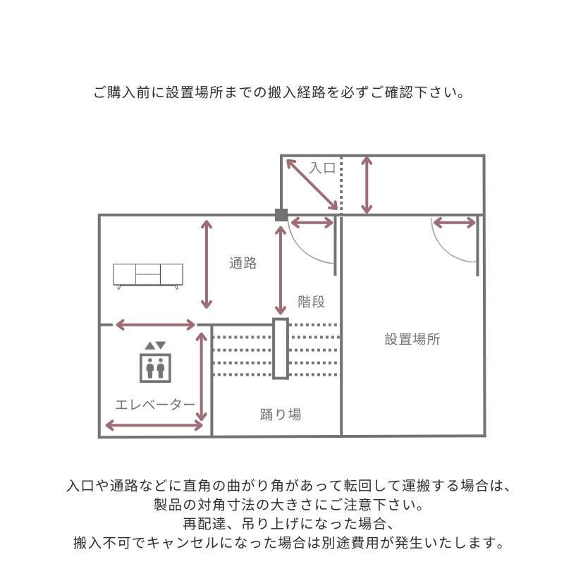 valorテレビボード搬入経路確認