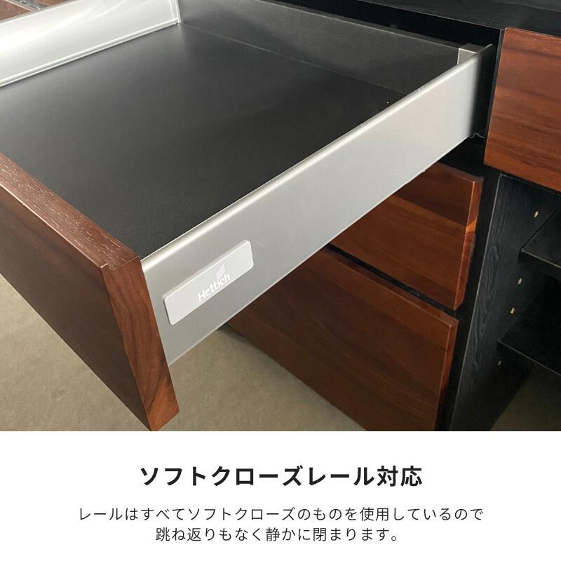 キッチンカウンター おしゃれ 収納 カウンター 180 モイス ソフト 