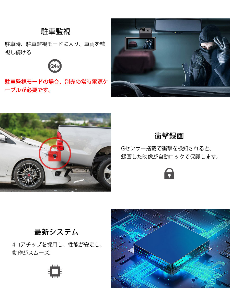 ドライブレコーダー 隠しタイプ 前後カメラ 1080p あおり運転対策 FHD (フロント,リアセット) Wi-Fi Gセンサー リアルタイム映像  6ヶ月保証 : y02051803 : KMサービス - 通販 - Yahoo!ショッピング