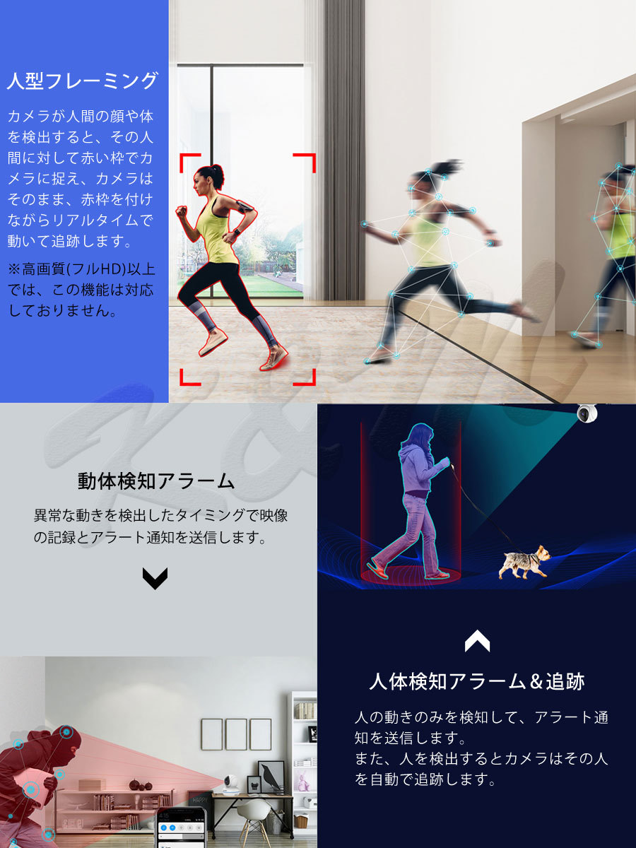 防犯カメラ ワイヤレス 500万画素「C22Q.A」 VSTARCAM 小型 防犯カメラ ワイヤレス C22Q 500万画素 ONVIF対応