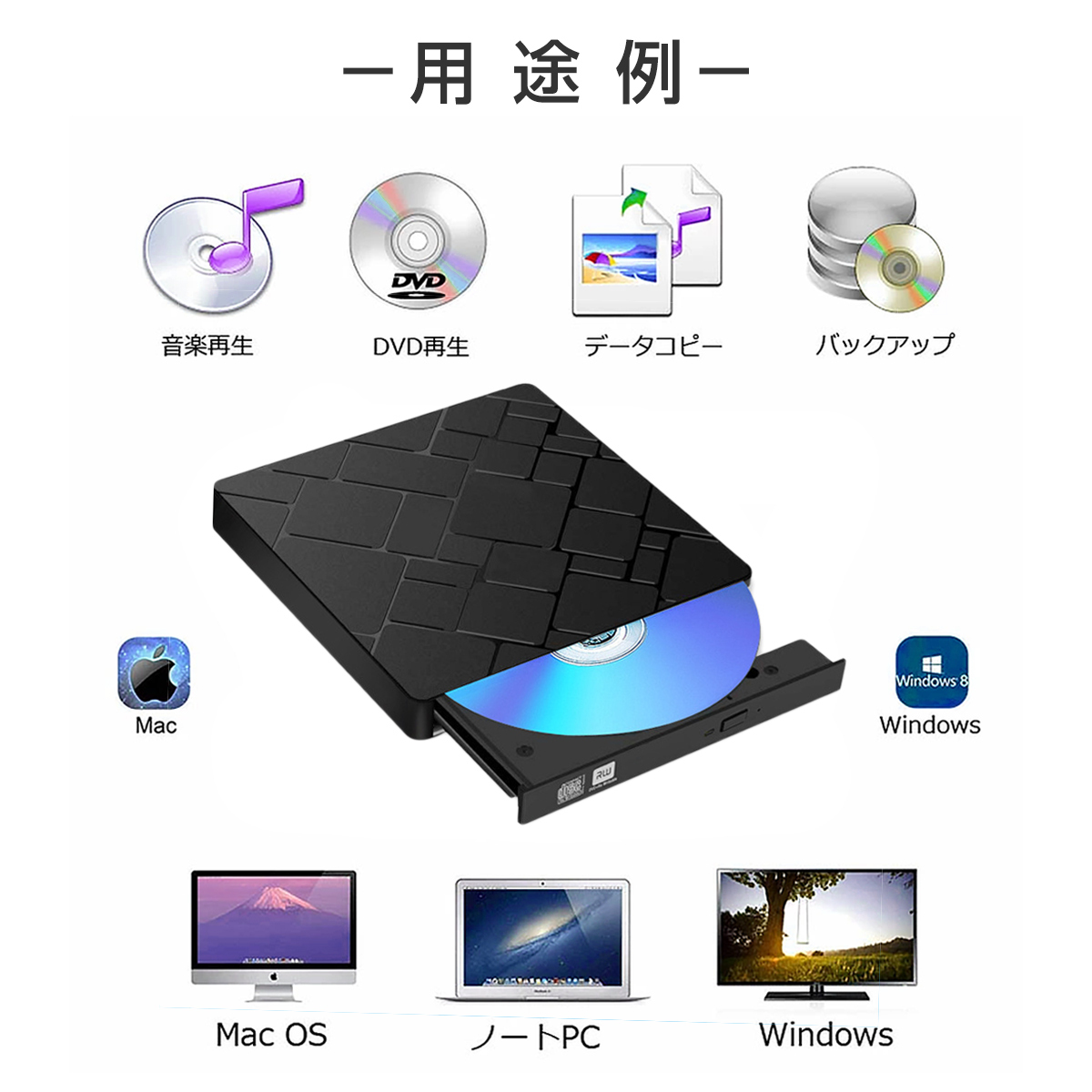 外付けDVDドライブ