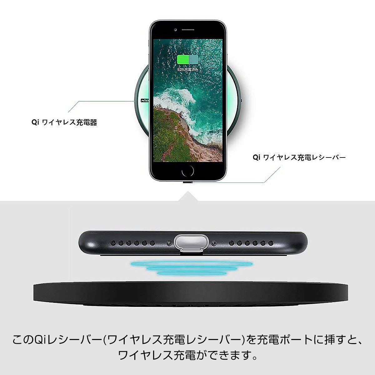 ワイヤレス充電レシーバー