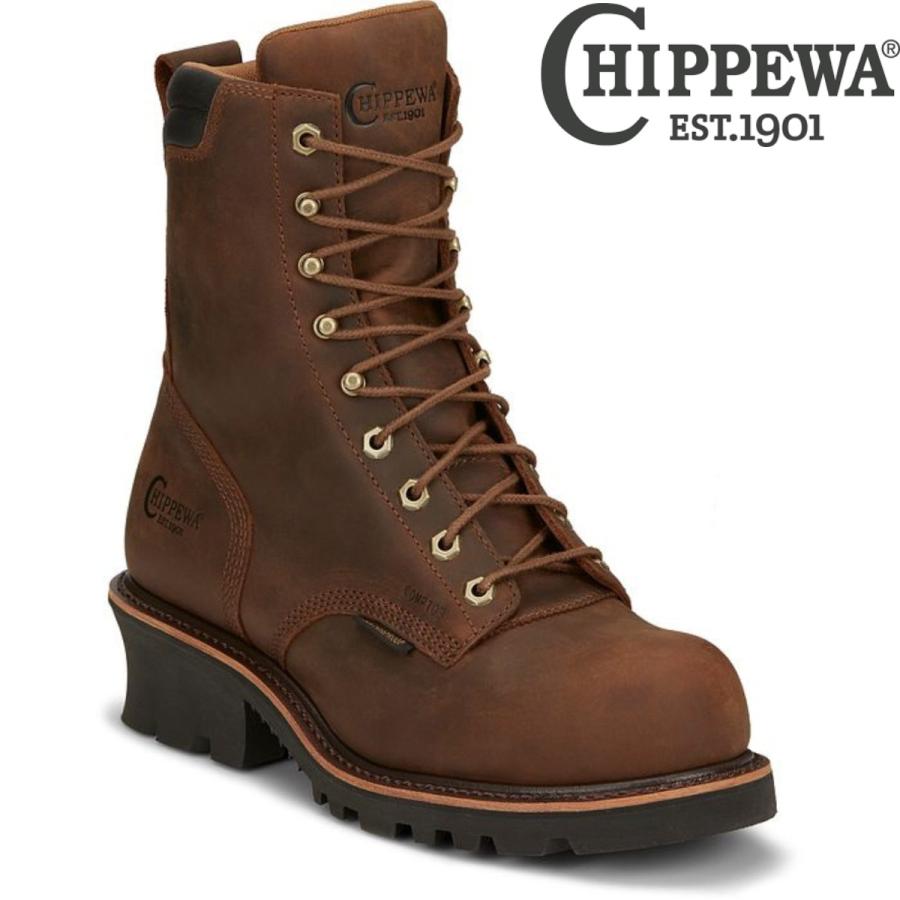 CHIPPEWA（チペワ） ワークブーツ メンズ 本革 チペワブーツ ワーク