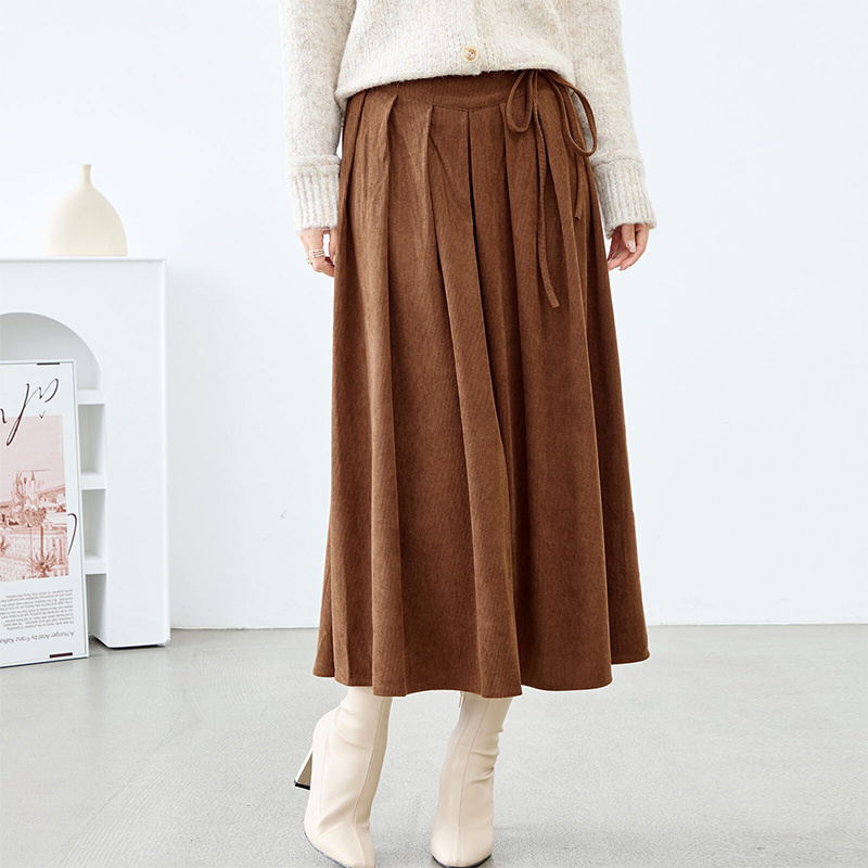 コーデュロイ スカート フレア ロング丈 レディース ロングスカート