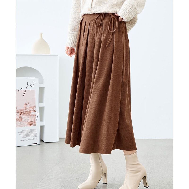 コーデュロイ スカート フレア ロング丈 レディース ロングスカート