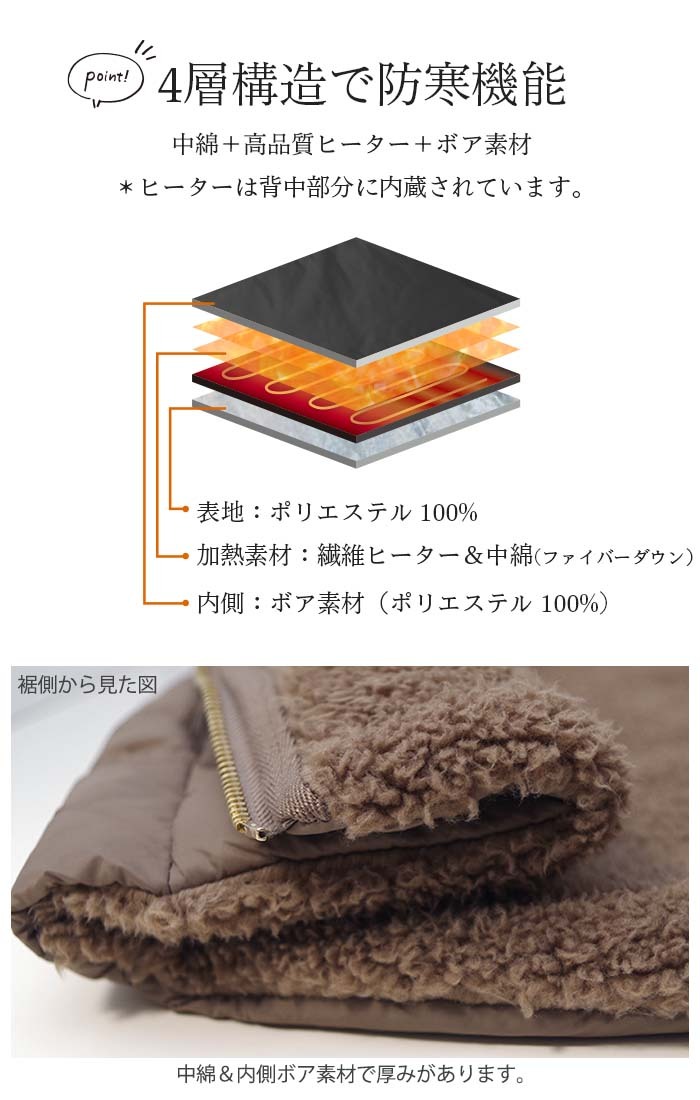 電熱ベスト レディース 中綿ベスト 加熱ベスト 電熱ジャケット