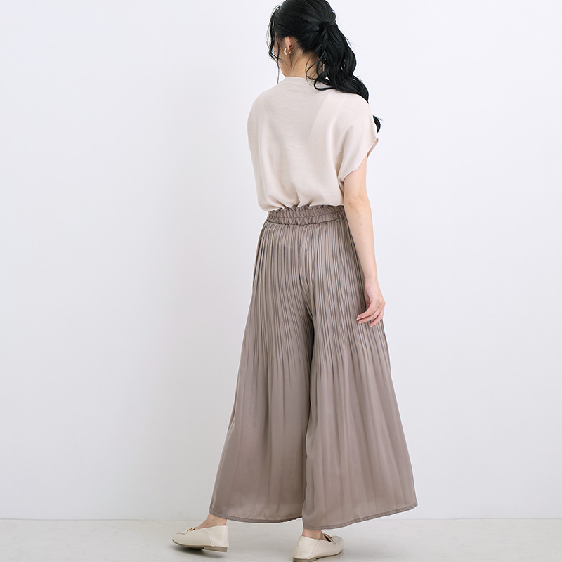 希少　プリーツプリーズ　ワイド　ガウチョパンツ　グリーン　サイズ5 楽天市場】【最大10％offクーポン&ポイント2倍】プリーツパンツ