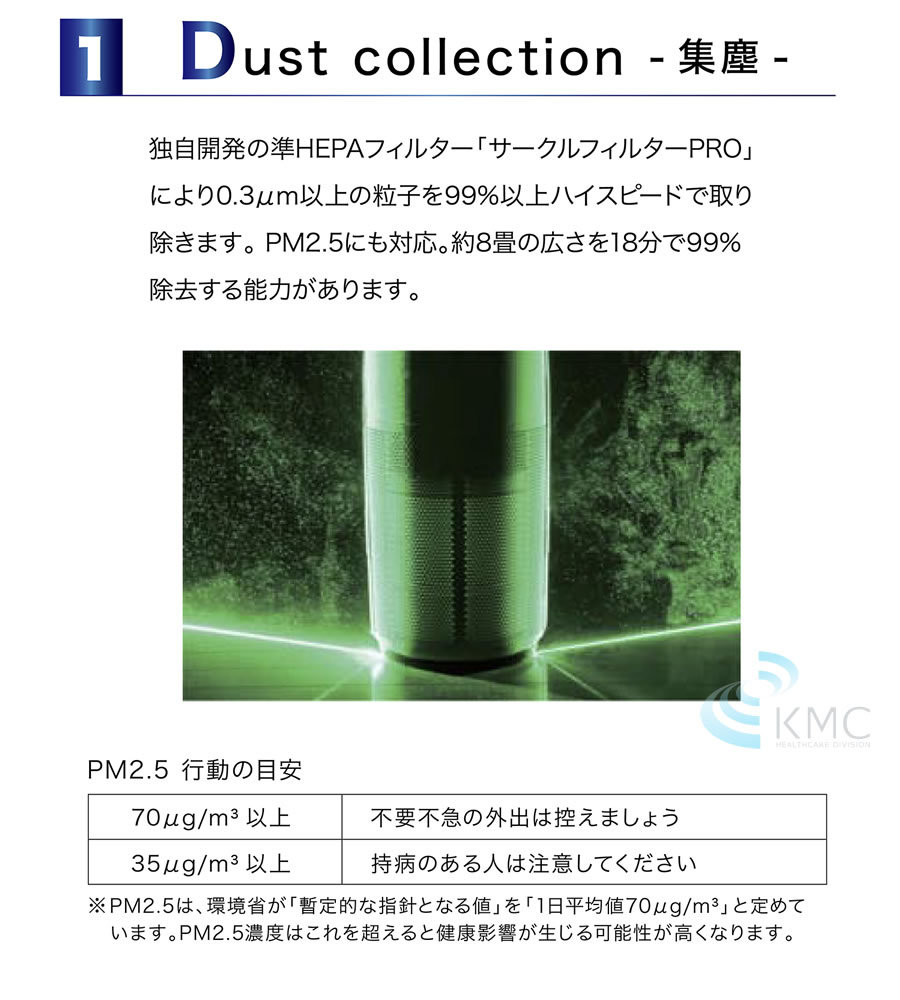 光触媒空気清浄機　バイオミクロンサークルPRO BM-S711A【空気清浄】【空間除菌】【抗ウィルス】