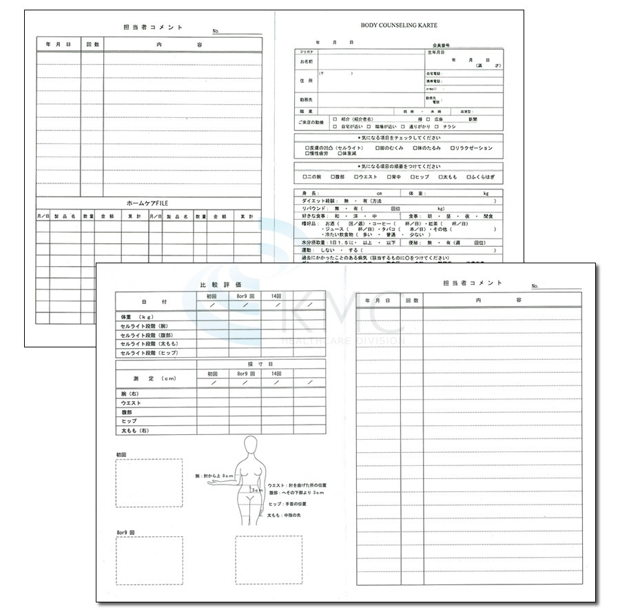 ボディカウンセリングカルテ